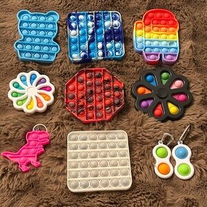 Colourful Pop It Fidget Toy Set